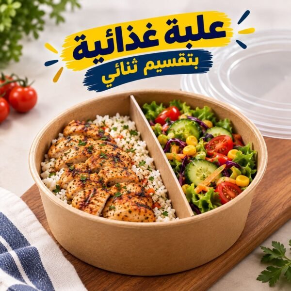 bowl 1100ml 2 comparttiments 100p