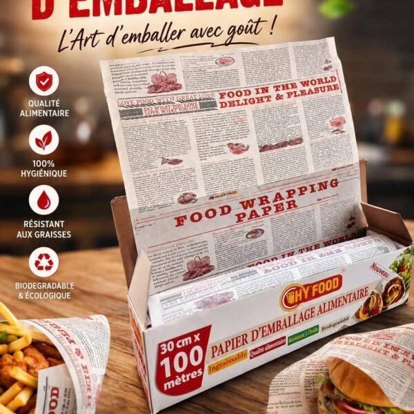 papier emballage alimentaire 100m