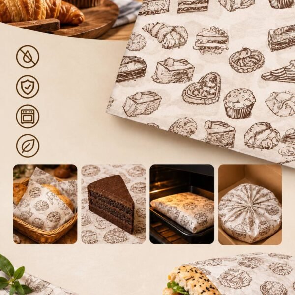 papier ingrissable pour gateau 200  feuille
